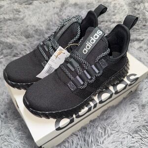 Adidas Kaptir Flow Black Trainer Shoes Size 6.5W/5.5Y Brand New